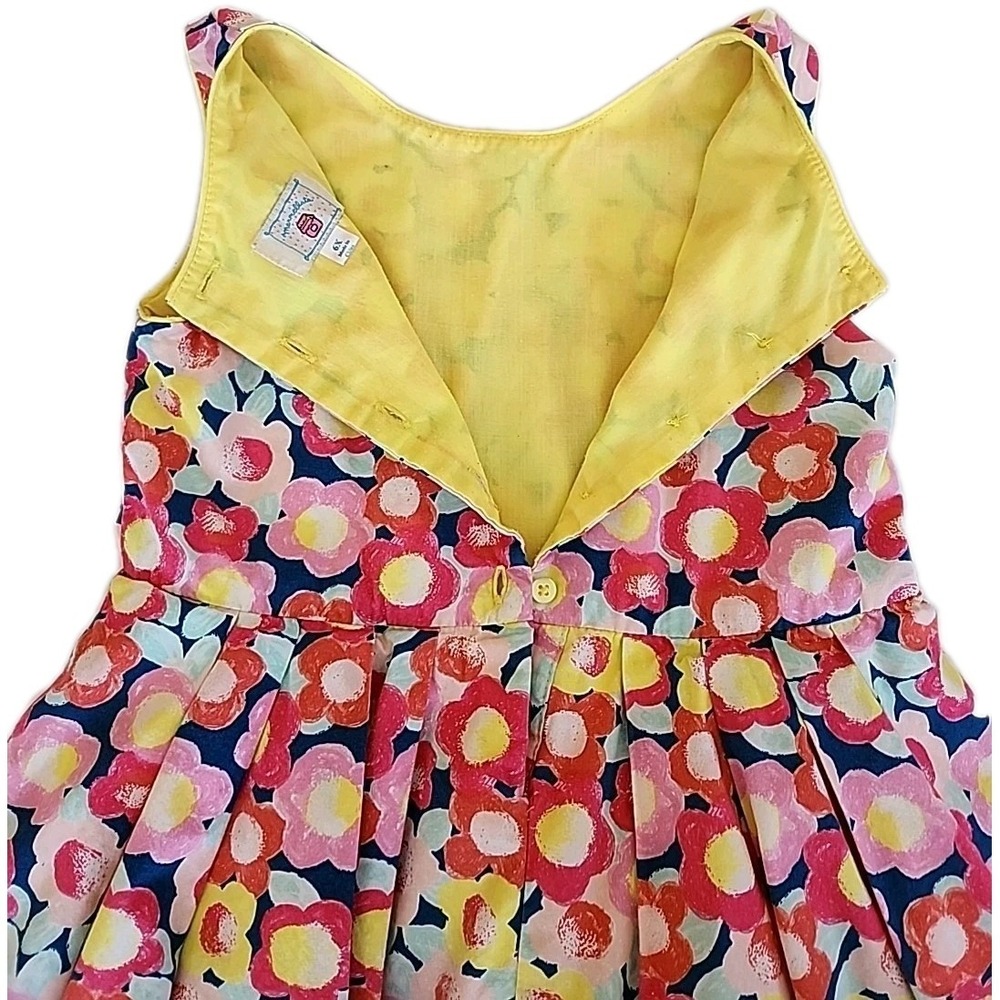 Marmeletta Girls Skater Dress Size 6X Twirly Floral Lined Tulle Easter Occasion - Picture 7 of 14